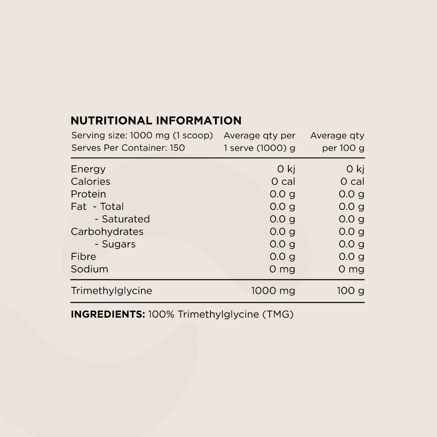 Trimethylglycine (TMG)